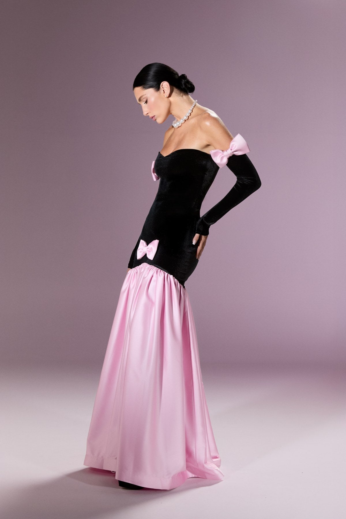 Marcelline Ribbon Gown Elbise - ÇOK RENKLİ - Nur Karaata