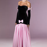 Marcelline Ribbon Gown Elbise - ÇOK RENKLİ - Nur Karaata