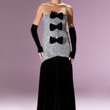 Gilded Ribbon Gown Elbise - ÇOK RENKLİ - Nur Karaata
