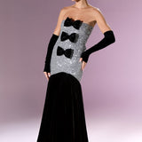 Gilded Ribbon Gown Elbise - ÇOK RENKLİ - Nur Karaata