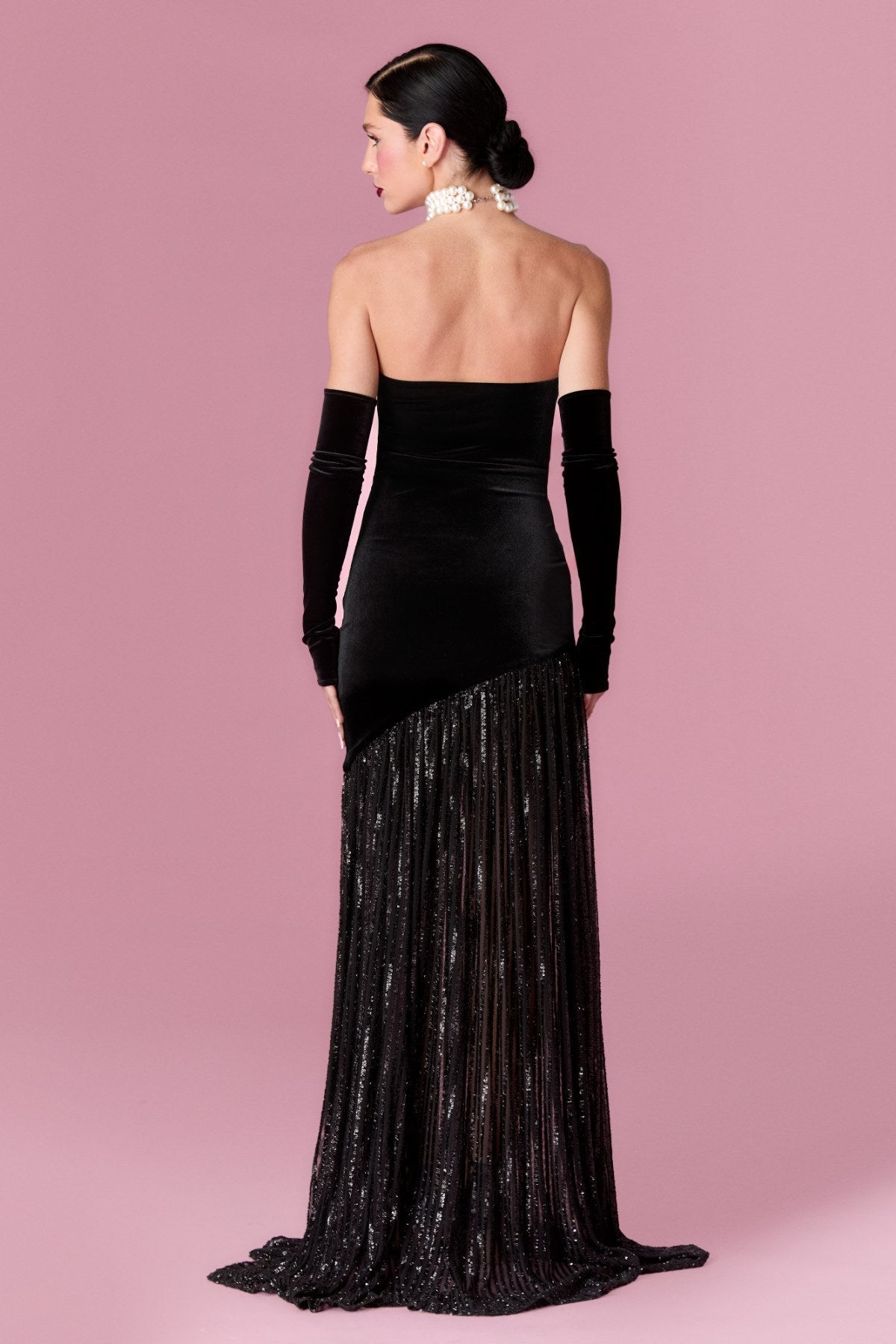 Florence Gown Elbise - Siyah - Nur Karaata