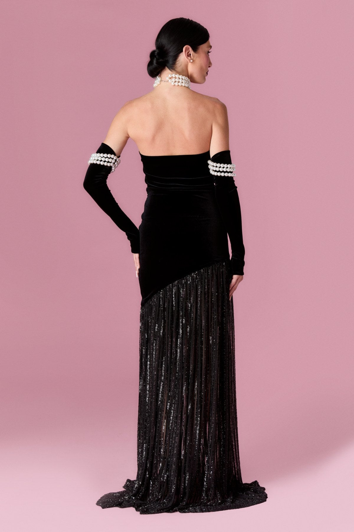 Starlight Gown Elbise - Siyah - Nur Karaata