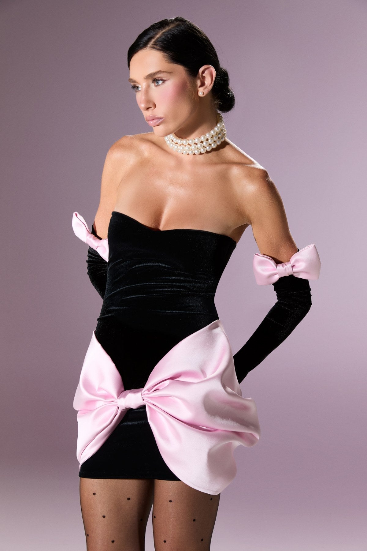 Velvet Society Dress Elbise - ÇOK RENKLİ - Nur Karaata