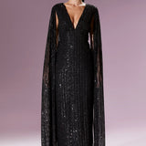 Giovanna Gown Elbise - Siyah - Nur Karaata