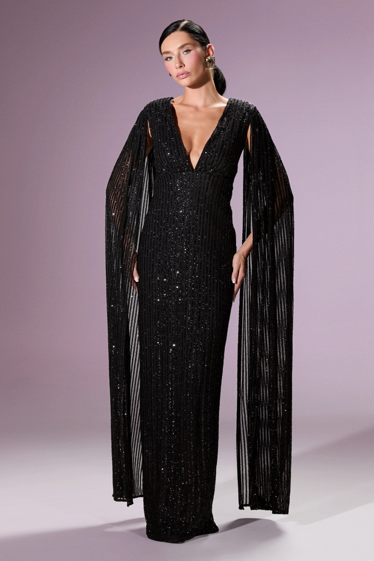 Giovanna Gown Elbise - Siyah - Nur Karaata