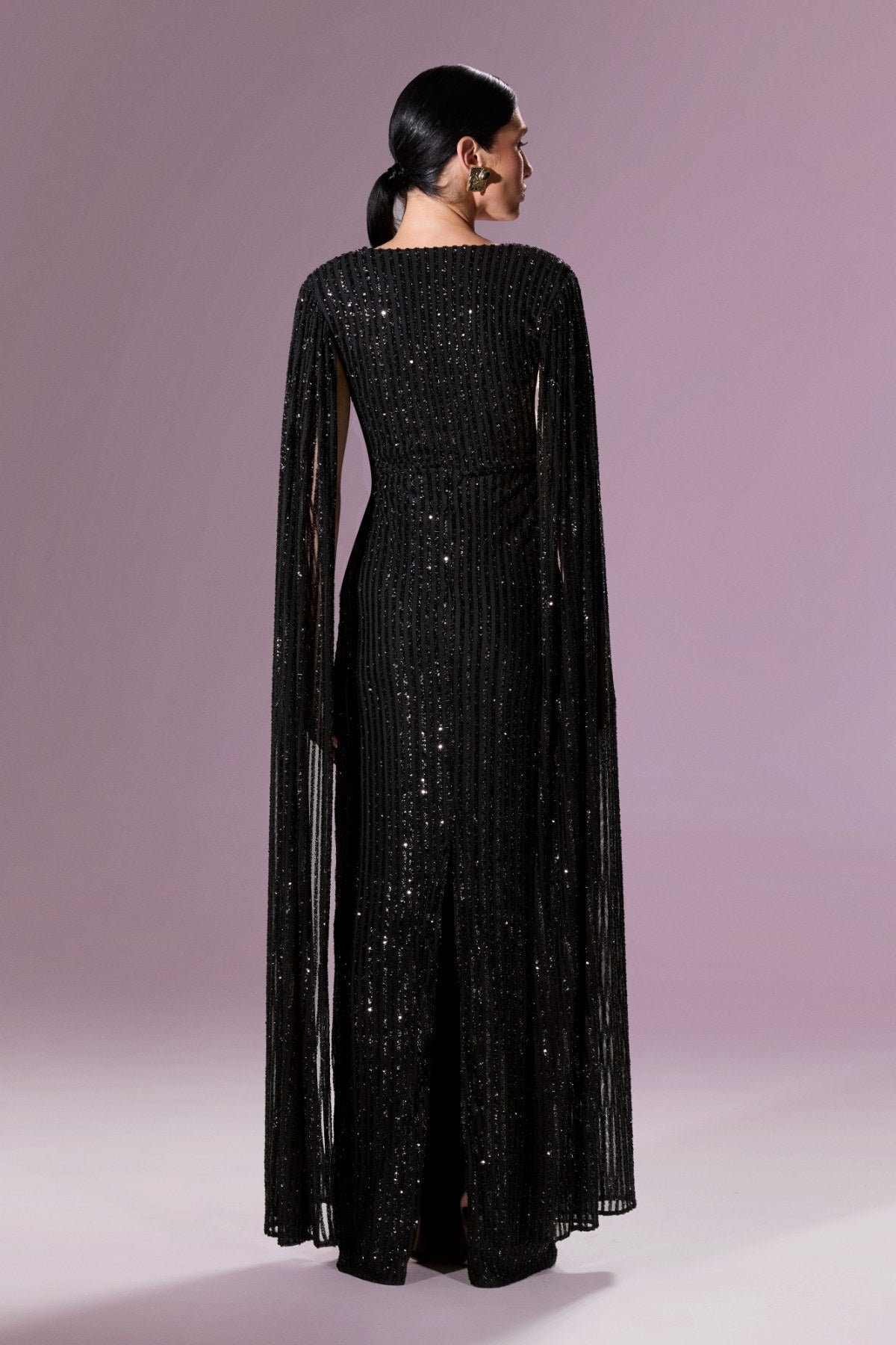 Giovanna Gown Elbise - Siyah - Nur Karaata