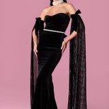 Daisy Gown Elbise - Siyah - Nur Karaata