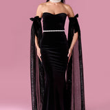 Daisy Gown Elbise - Siyah - Nur Karaata