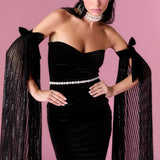 Daisy Gown Elbise - Siyah - Nur Karaata