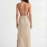 Naomi Beige Dress