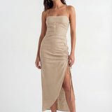 Naomi Beige Dress