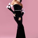 Velvet Grace Dress Elbise - ÇOK RENKLİ - Nur Karaata