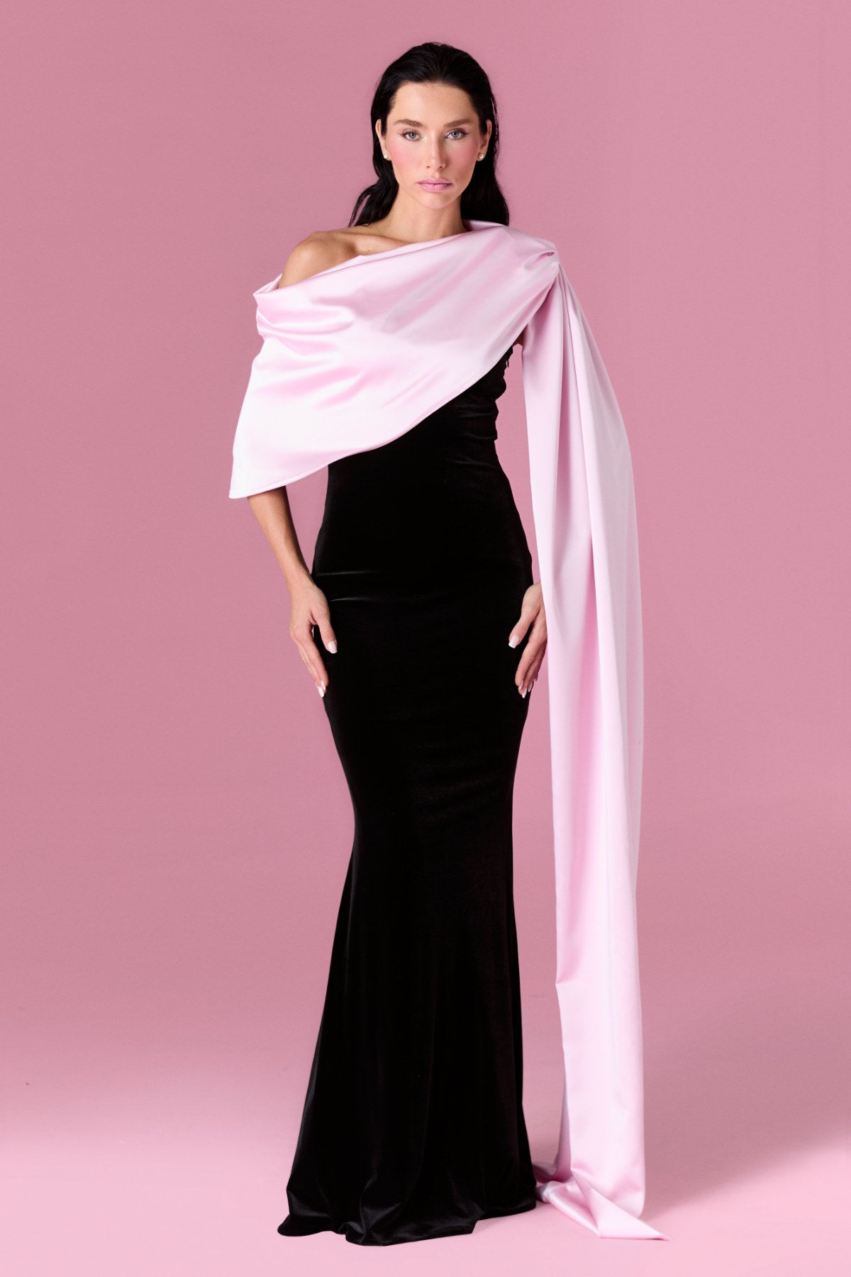 Amoura Gown Elbise - ÇOK RENKLİ - Nur Karaata