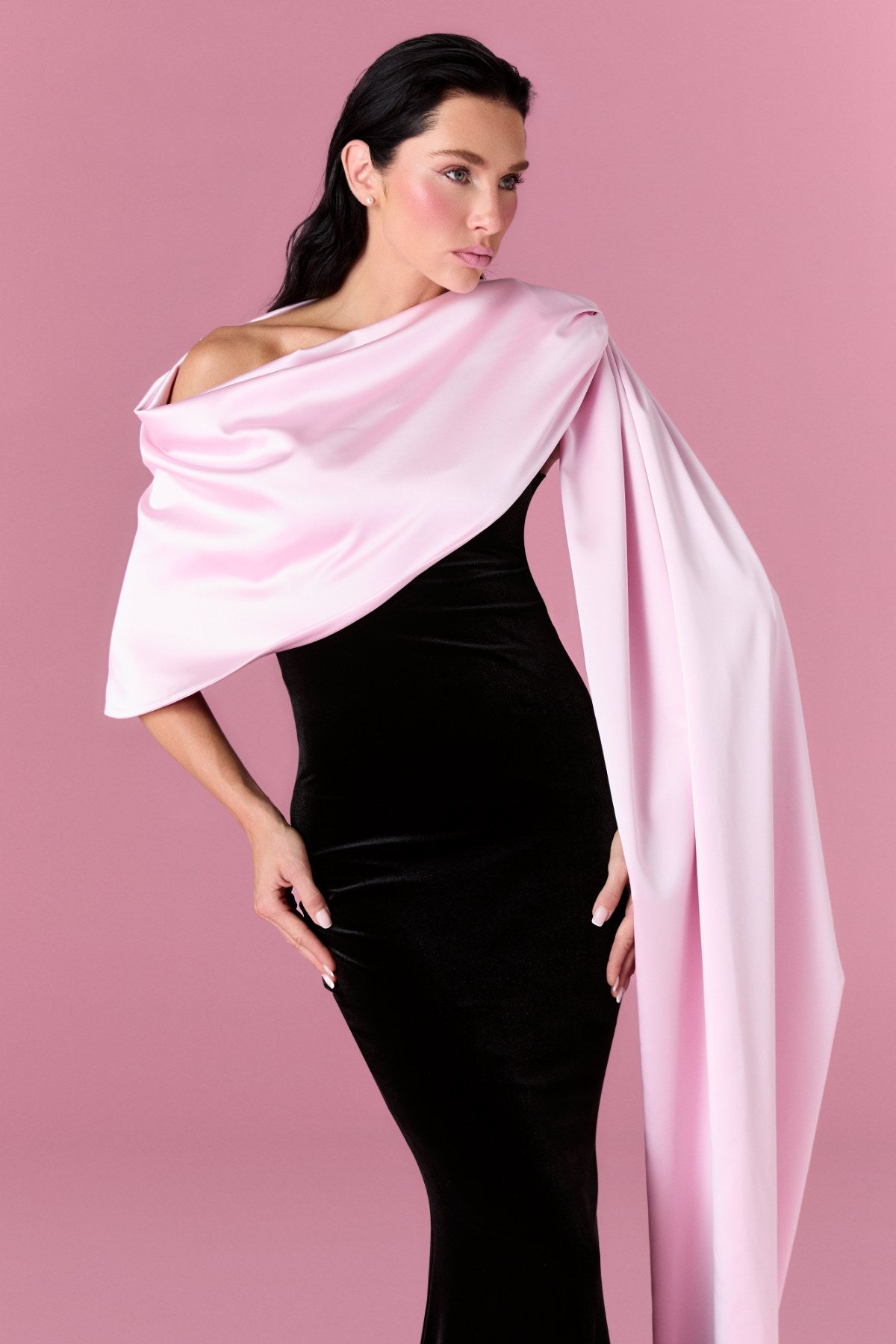 Amoura Gown Elbise - ÇOK RENKLİ - Nur Karaata