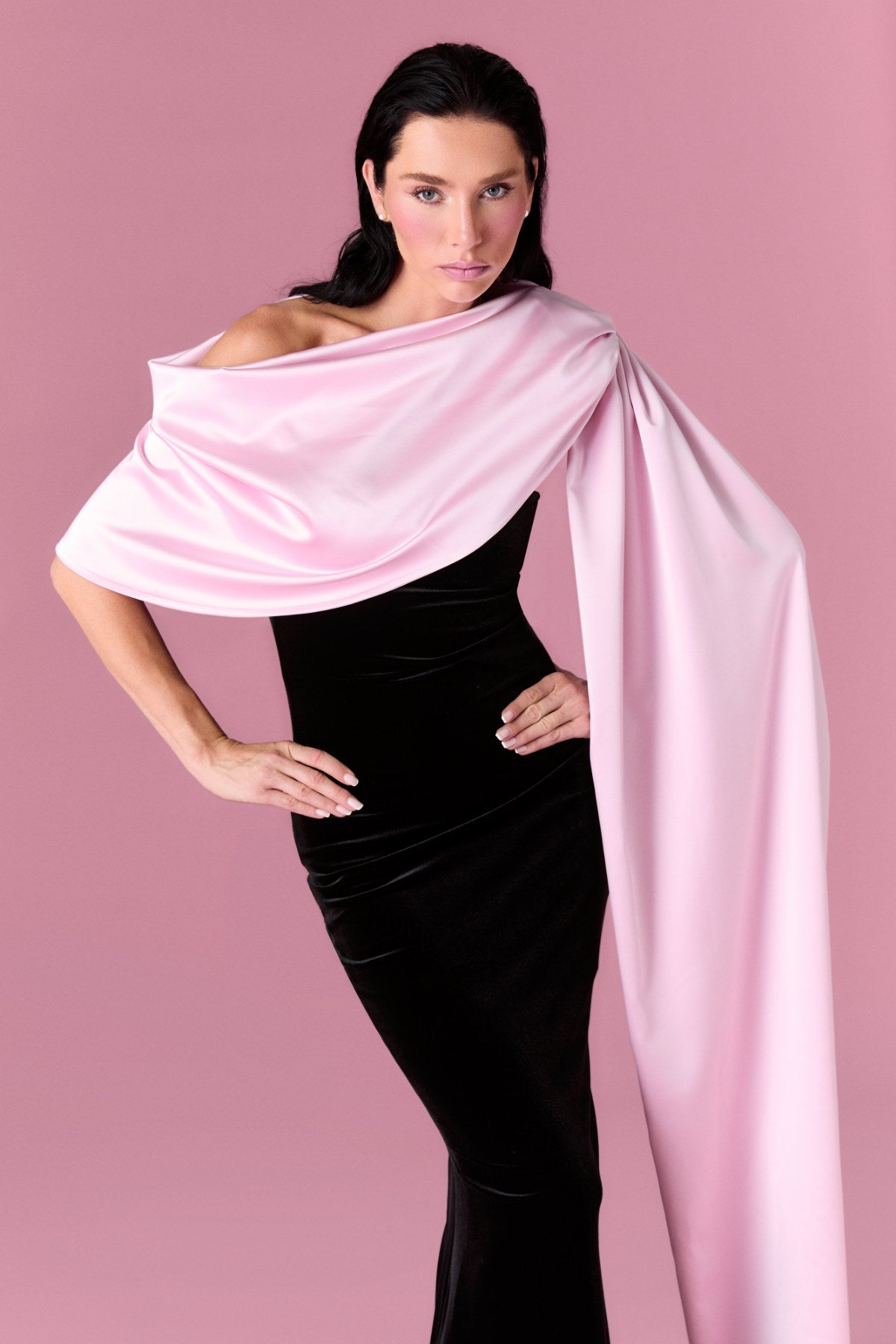 Amoura Gown Elbise - ÇOK RENKLİ - Nur Karaata