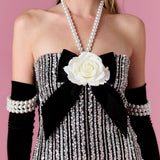 Vivienne Rose Mini Dress Elbise - ÇOK RENKLİ - Nur Karaata