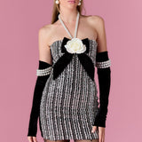 Vivienne Rose Mini Dress Elbise - ÇOK RENKLİ - Nur Karaata