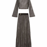 Mykonos Long Sleeve Skirt Set