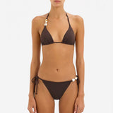 Kahverengi Bikini Üstü Takımı