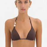 Kahverengi Bikini Üstü Takımı