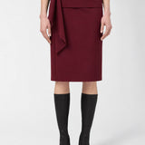 Carmesi Burgundy Skirt - Bordo