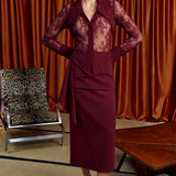 Carmesi Burgundy Blouse - Bordo - Görsel 4