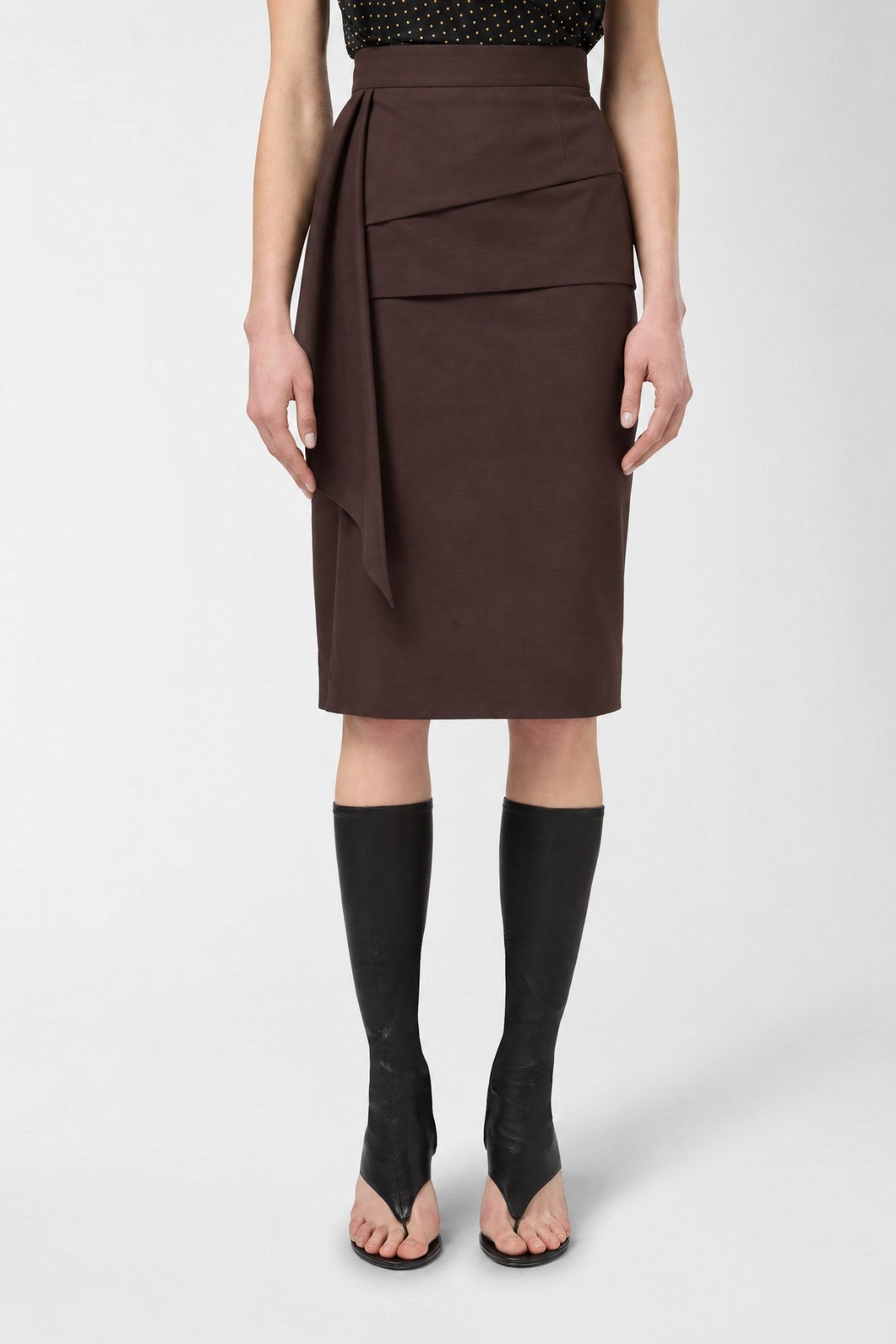 Encanto Brown Skirt - Brown - Görsel 2