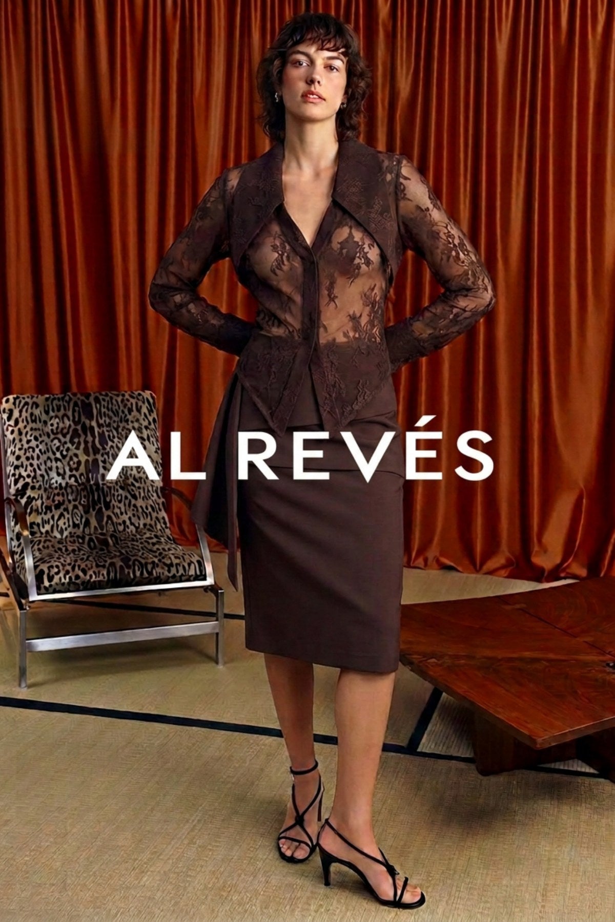 Encanto Brown Blouse - Brown - Görsel 4