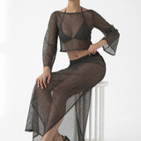 Mykonos Long Sleeve Skirt Set