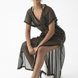 Mykonos Short Sleeve Belt Caftan