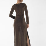 Monaco Long Sleeve Copper Dress