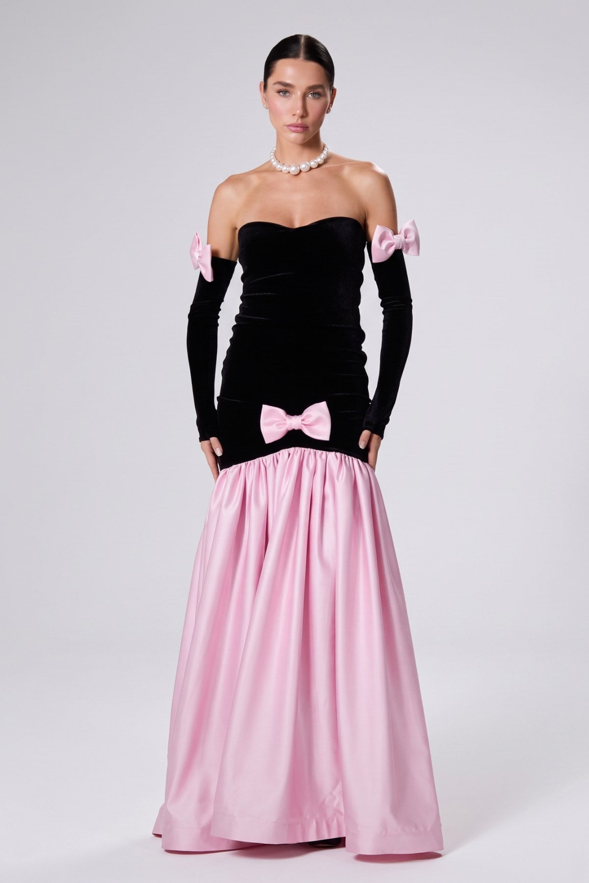 Marcelline Ribbon Gown Elbise - ÇOK RENKLİ - Nur Karaata