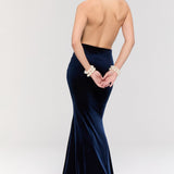 Alhambra Navy Gown Dress