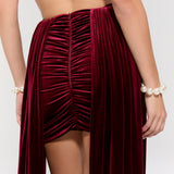 The Heiress Burgundy Dress