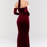 Versailles Rose Burgundy Gown Dress