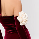 Versailles Rose Burgundy Gown Dress