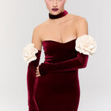 Versailles Rose Burgundy Gown Dress