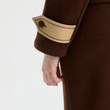 Saddle Double-Breasted Collar Short Jacket