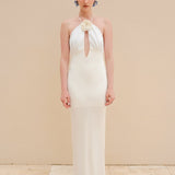 Alba Low-cut Long Dress