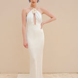 Alba Low-cut Long Dress