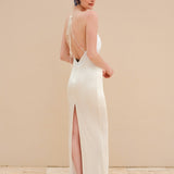 Alba Low-cut Long Dress