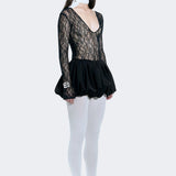 Siena Lace Balloon Mini Dress