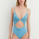 Bohemian Sunset Blue Swimsuit
