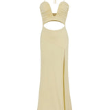 Calista Butter Yellow Dress - Yellow