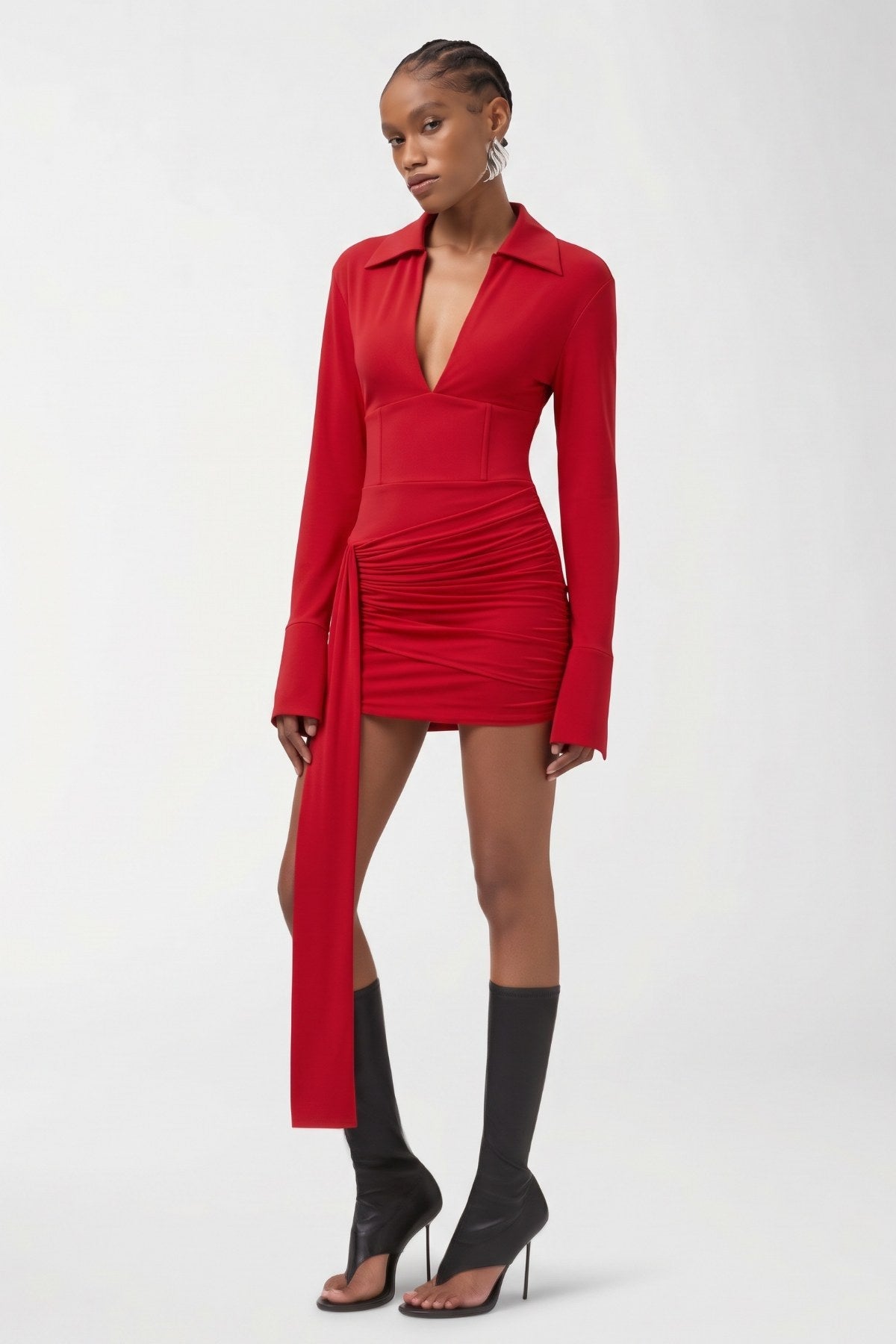 Calista Red Dress - Kırmızı