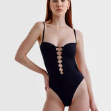 Eve Ring-Detail Swimsuit