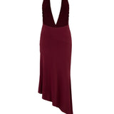 Fuergo Burgundy Dress - Burgundy - Görsel 2