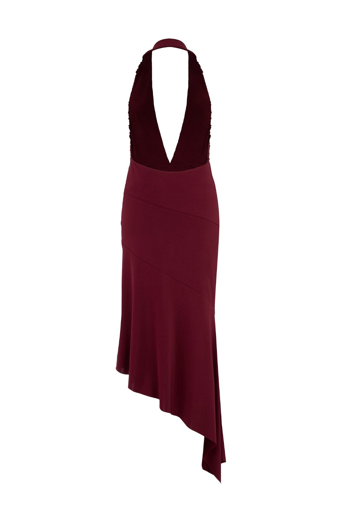 Fuergo Burgundy Dress - Burgundy - Görsel 2
