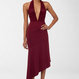 Fuergo Burgundy Dress - Burgundy - Görsel 3