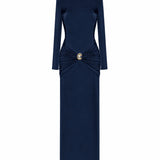 Gildea Long Sleeve Navyblue Dress